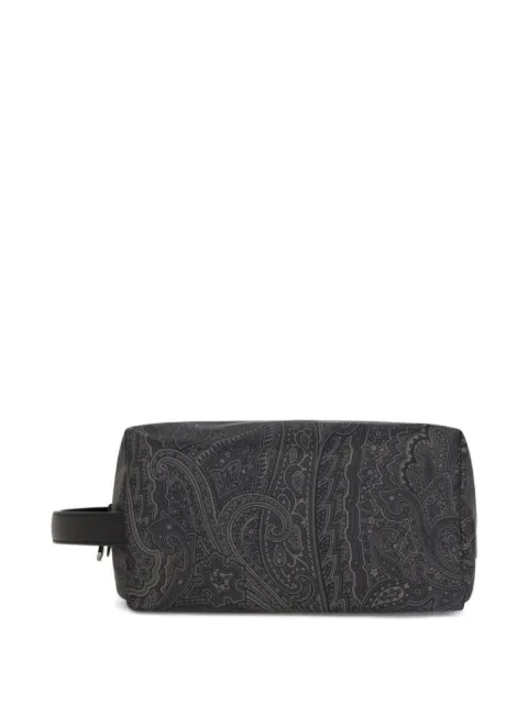 ETRO medium Arnica paisley-print wash bag Black MP2C0013AK18V