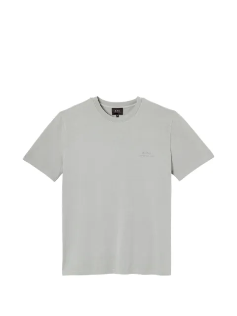 A.P.C. logo-print T-shirt Grey COHBSM26478