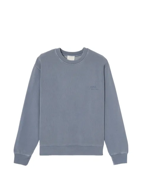 A.P.C. logo-print sweatshirt Blue COHBTH37058