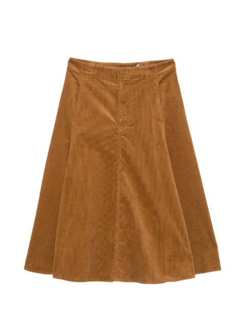 Polo Ralph Lauren corduroy flared midi skirt Brown 211B17568001