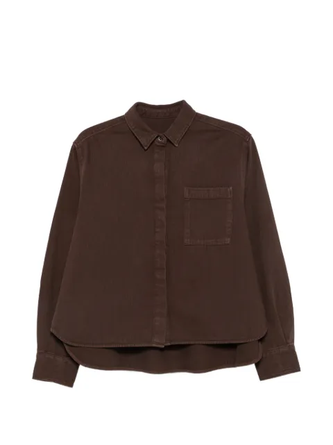 Nine In The Morning Arizona chest-pocket button-fastening shirt Brown 9FW26AZ17