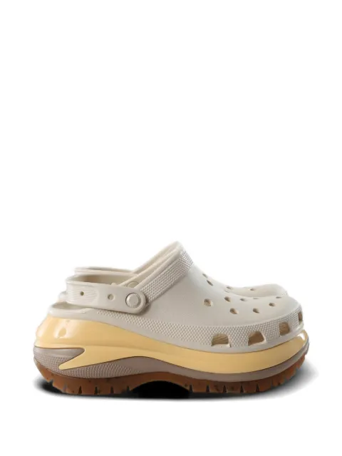 Crocs Mega Crush perforated mules Neutrals 207988