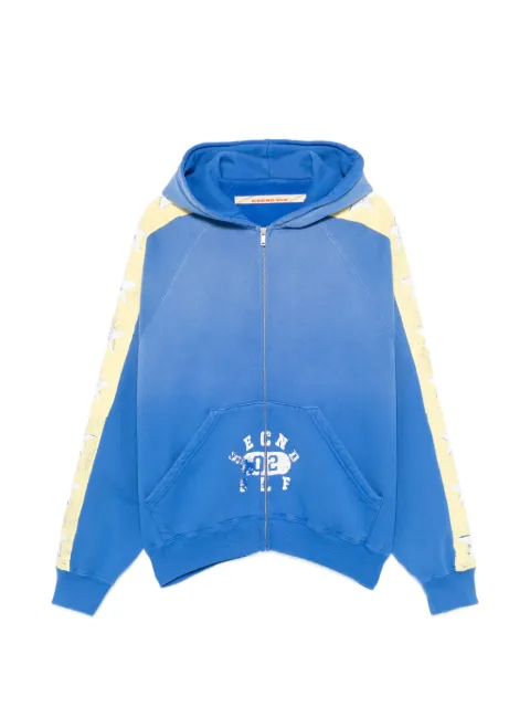 SECND SLF star-print zip-up hoodie Blue ALFPHD