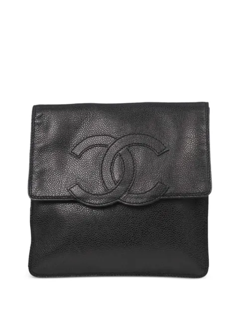 CHANEL Pre-Owned 1998 Caviar Leather CC shoulder bag Black 187351