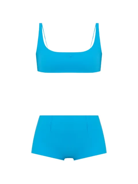 MM6 Maison Margiela logo-print bikini Blue MXBSD0110