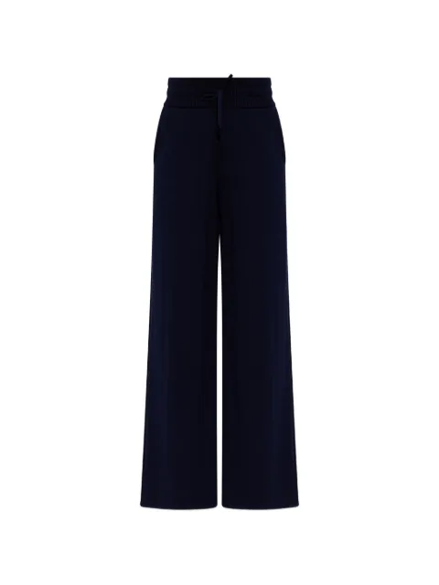 Kenzo drawstring wide-leg trousers Blue FG62PA6533LQ
