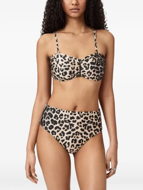 AllSaints Talaria leopard-print bikini bottoms Neutrals W008WE