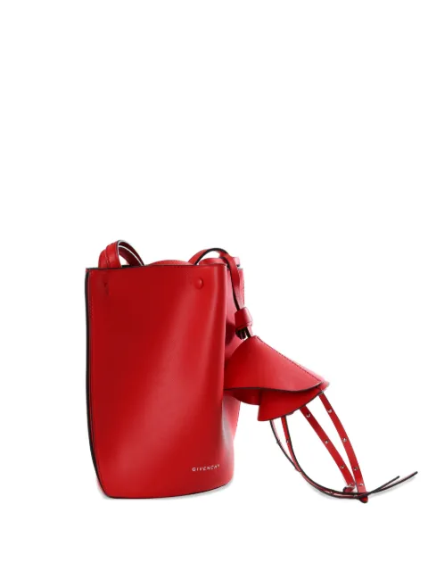 Givenchy Snap Nano logo-print bucket bag Red BB60QTB2FK