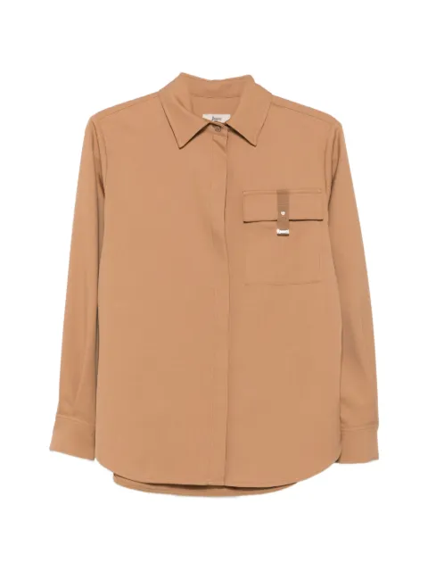 Herno flap-pocket shirt Neutrals CM000064D12640