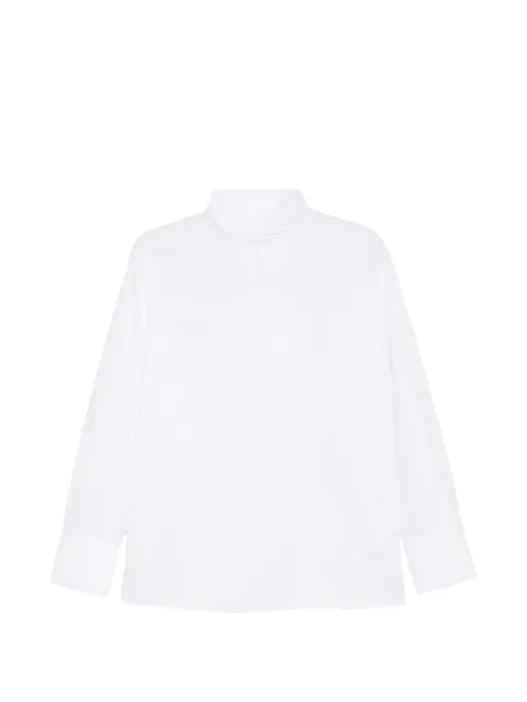 THE NINA STUDIO tie-neck long-sleeve blouse White N2745