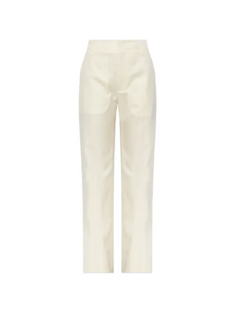 Kenzo pressed-crease tailored trousers Neutrals FG62PA3209TV