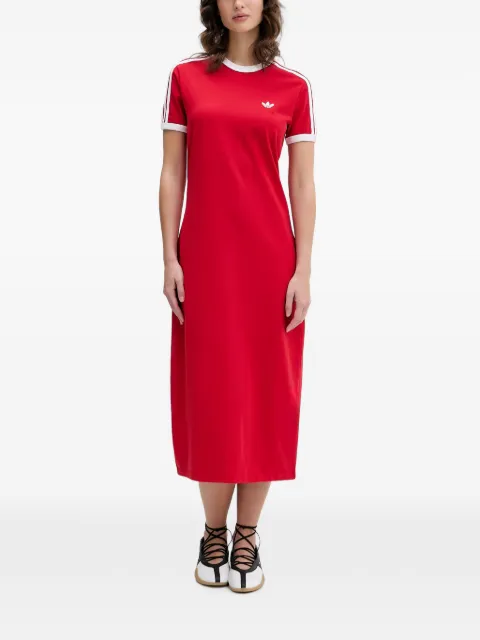 adidas 3 Stripes midi dress Red KD3692