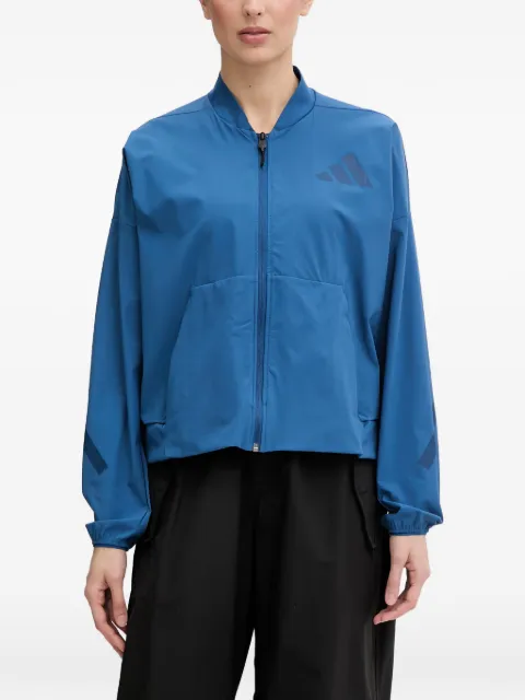 adidas Zne logo-print zip-up jacket Blue KF1822