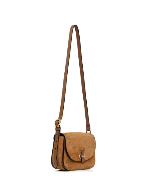 Pollini Fence croc-effect cross body bag Brown PC4434PP1OQB1