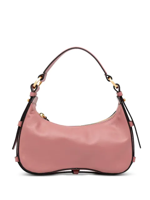 Pollini Identity logo-debossed leather tote bag Pink PC4441PP1OQG0