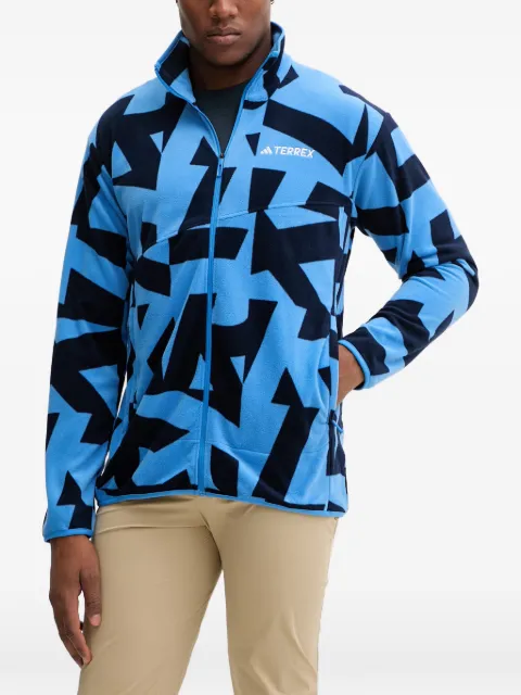 adidas Terrex geometric-print sweater Blue KA9545