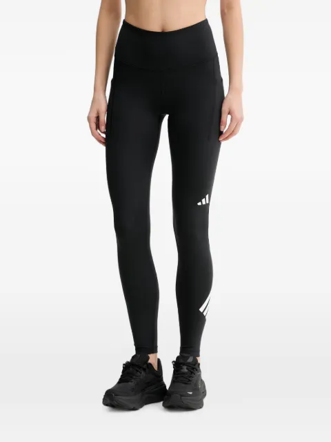 adidas logo-print panelled leggings Black KE3738