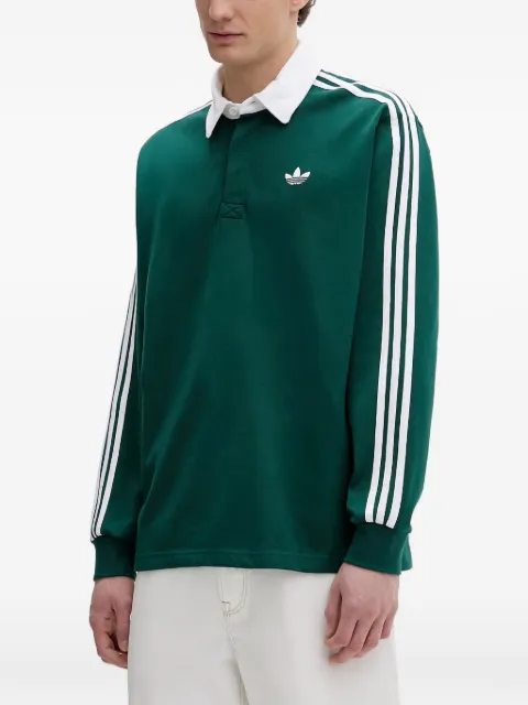 adidas side-stripe polo shirt Green KE3572