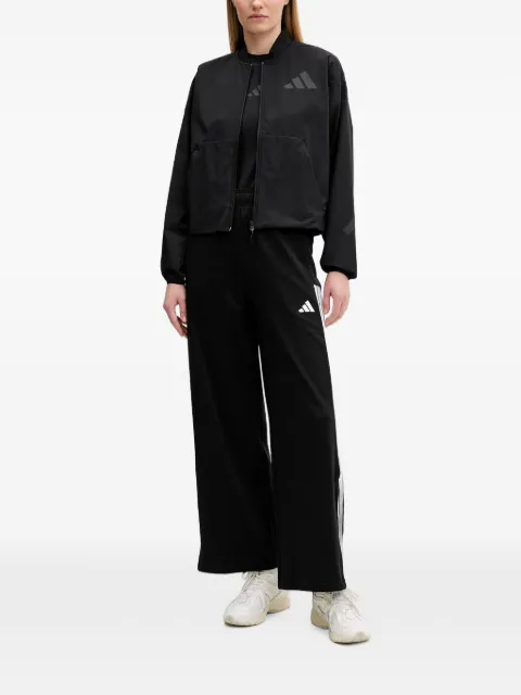 adidas logo-print side-stripe track pants Black KD4299