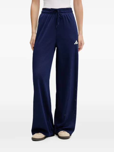 adidas mesh side-stripe track pants Blue KC4991