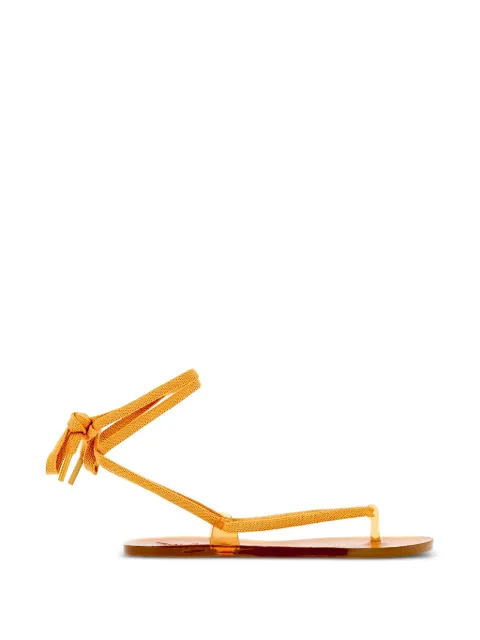 Ancient Greek Sandals Esther lace-up sandals Orange ESTHERCARAMEL