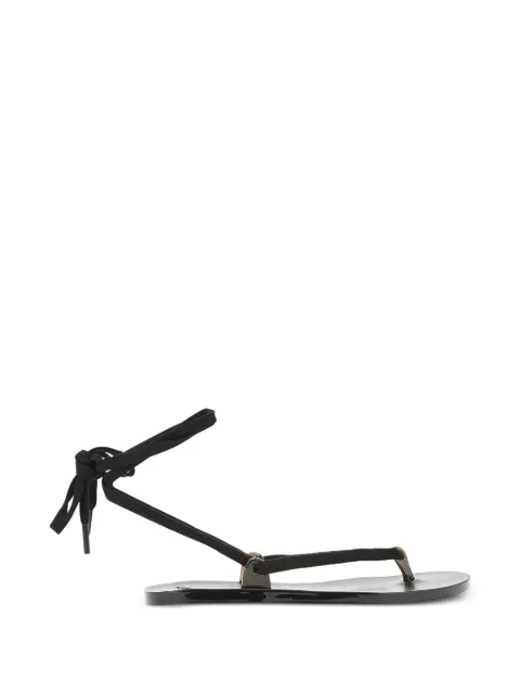 Ancient Greek Sandals lace-up thong sandals Black ESTHERBLACK