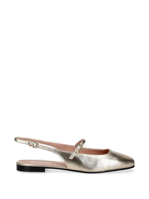 Pollini metallic slingback ballet flats Gold SA11031C1OTH0105