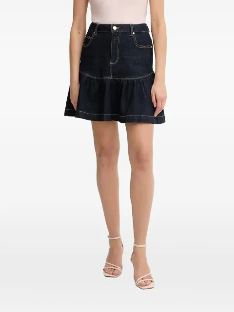 Morgan ruffled denim skirt Blue JSOUBIA