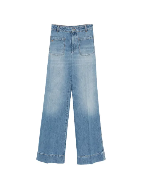 Victoria Beckham Alina patch-pocket wide-leg jeans Blue 1226DJE007252N