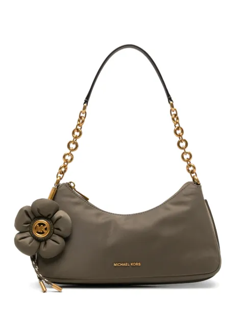 Michael Kors medium Nolita flower-appliqué shoulder bag Green 32T6AY5C2C