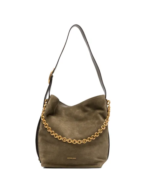 Michael Kors large Nolita chain-link leather shoulder bag Green 30T6AUEM8S