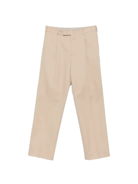 PT Torino pleated twill trousers Neutrals COASX5ZA0FWDSD91