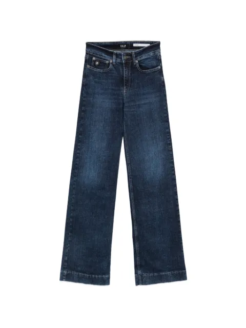 Iois logo-patch wide-leg jeans Blue 30178065BLU