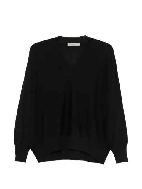 D.Exterior V-neck wool sweater Black 633002NERO
