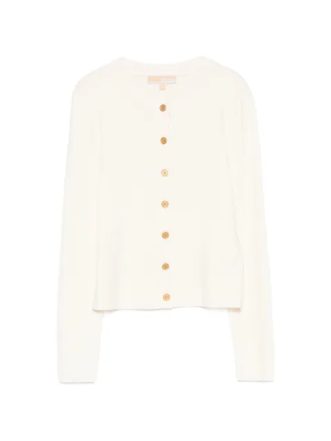 Michael Kors button-up ribbed cardigan Neutrals MT5617W4VR