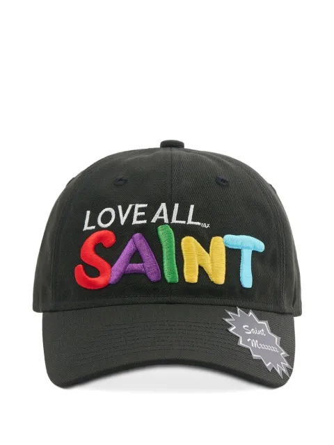 SAINT MXXXXXX embroidered-logo baseball cap Black SMMK80000080