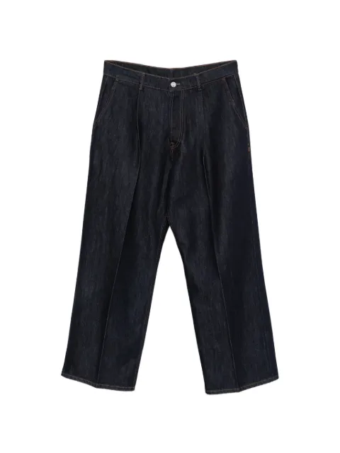 Nine In The Morning pleated wide-leg jeans Blue 9FW26RV01RIVETN94