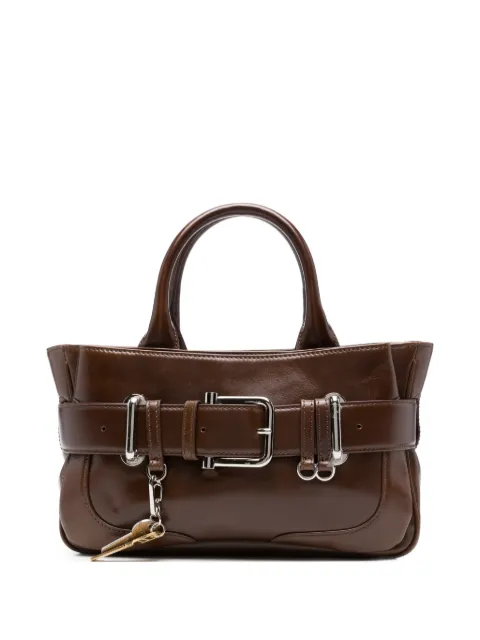 Osoi mini Brocle leather tote bag Brown 26FB05014327TOTEBROCLEMINIBRW