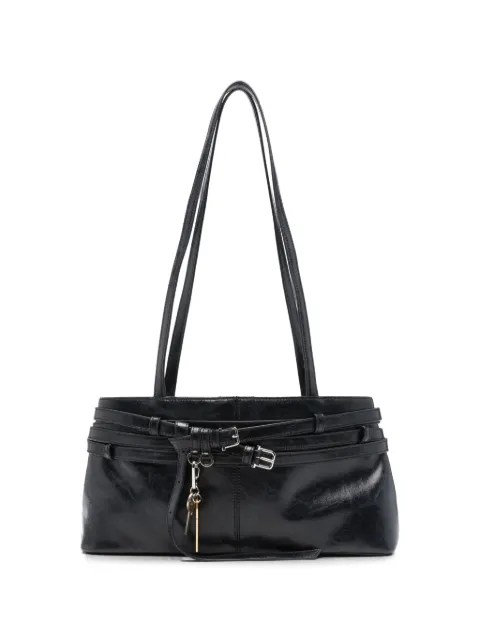 Osoi Brocle buckled leather shoulder bag Black 26FB05007330SHOULDERBROCLEBLK