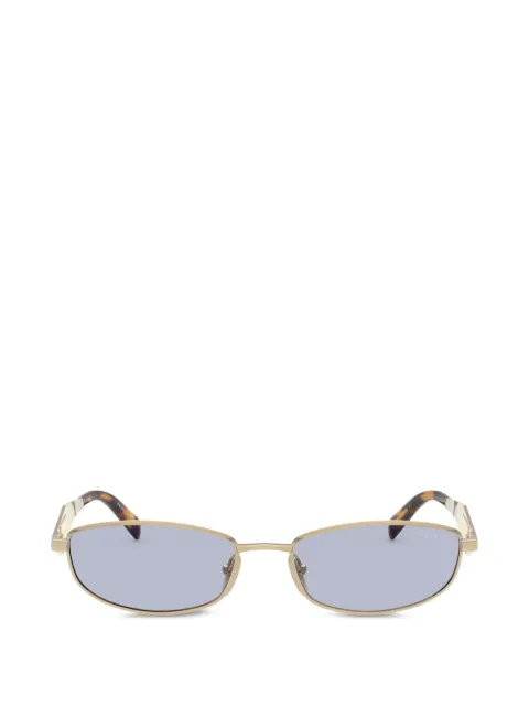 Prada Eyewear logo-plaque sunglasses Gold 0PRD51S