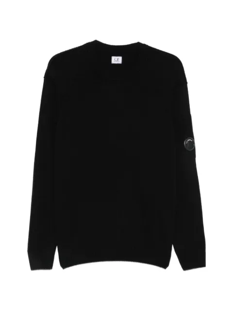 C.P. Company lambswool Lens crewneck sweater Black RFCMKN707A110149A999