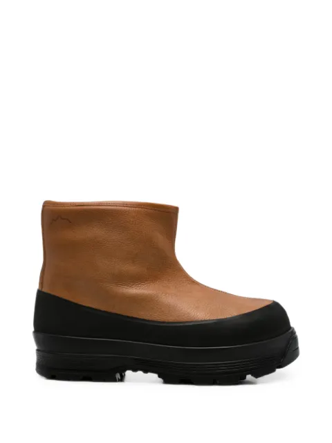 Diemme Badia shearling-lined leather boots Brown DI26FWBDMF01L011TAN