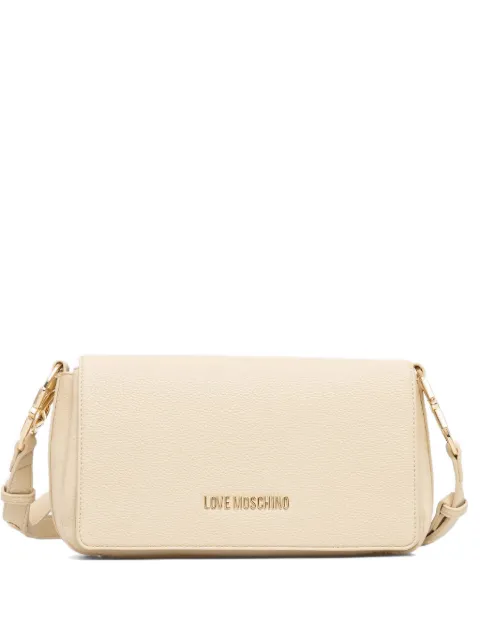 Love Moschino logo-plaque shoulder bag Neutrals JC4009PP1OLB0