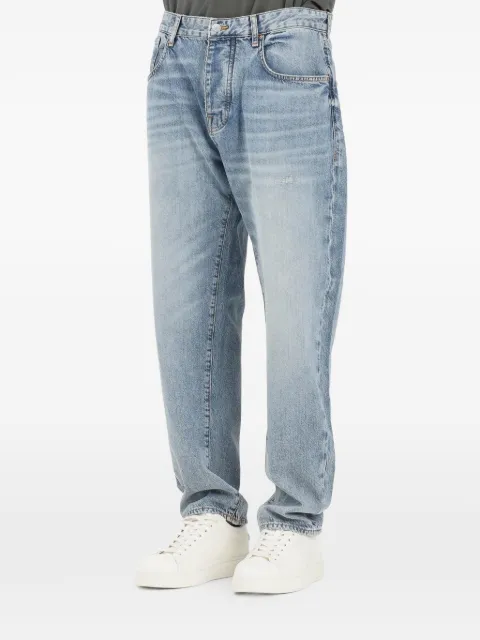 Armani Exchange faded-effect straight-leg jeans Blue XM000075AF24014