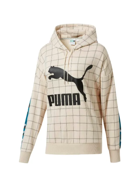 PUMA Revolt check hoodie Neutrals 57833902