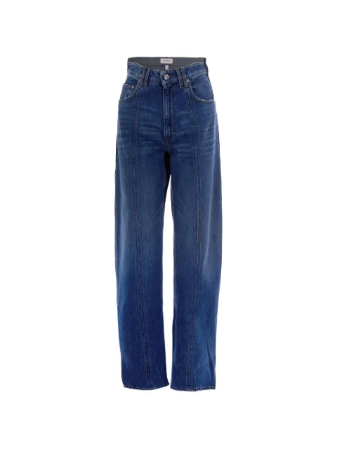 Sportmax panelled high-waisted jeans Blue 2612181032600