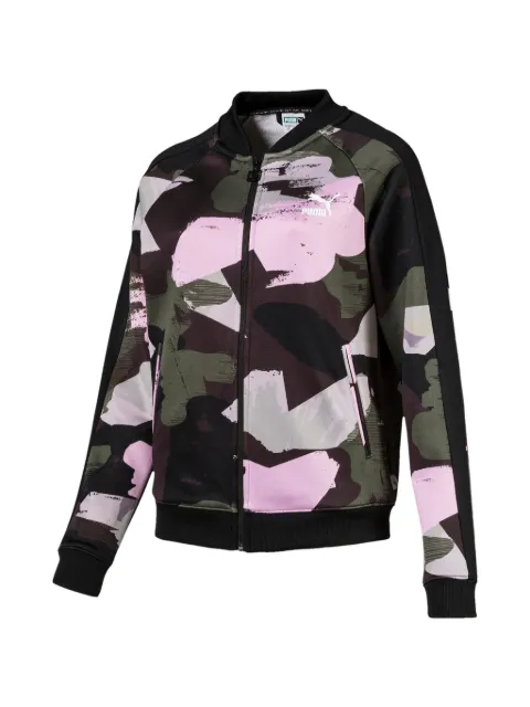 PUMA camouflage-print full-zip sweatshirt Black 57624814