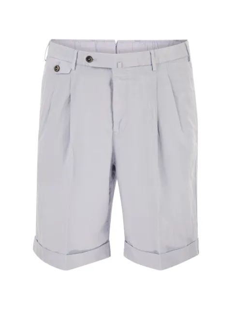 PT Torino pleated-front turn-up shorts Blue CBBT2PZP0CL1SD61Y206