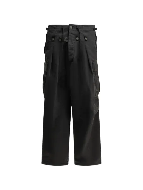 KAPITAL button-detail cargo pants Black EK1674LPBLACK