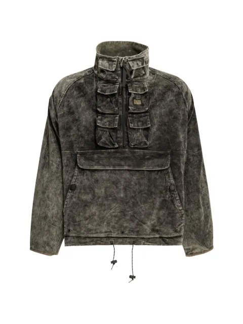 KAPITAL multi-pocket zip-up jacket Black K2509LJ076BLACK